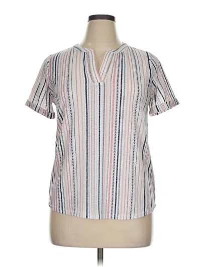 Pre-owned Assorted Brands Short Sleeve Polo Shirt In Ivory