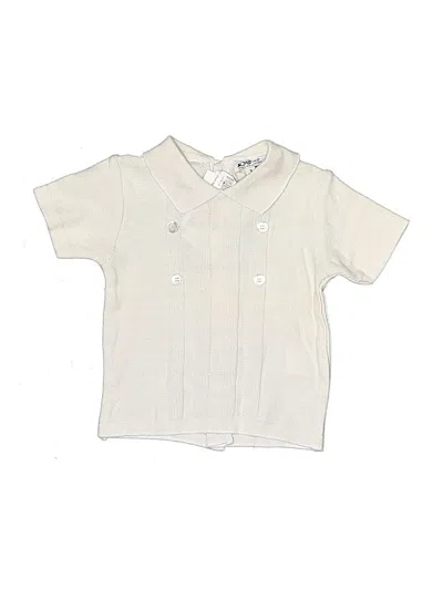 Pre-owned Assorted Brands Kids' Short Sleeve Polo Shirt In Ivory