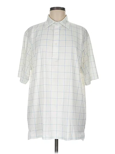 Pre-owned Assorted Brands Short Sleeve Polo Shirt In Ivory