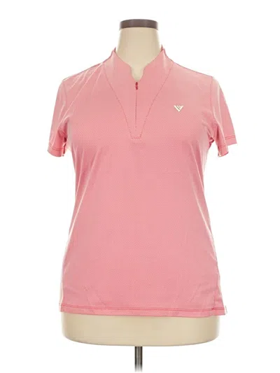 Pre-owned Assorted Brands Short Sleeve Polo Shirt In Pink