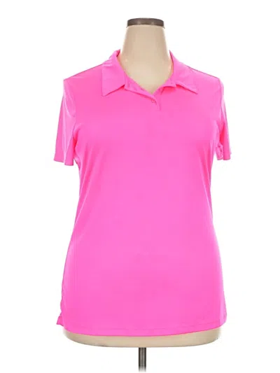 Pre-owned Assorted Brands Short Sleeve Polo Shirt In Pink