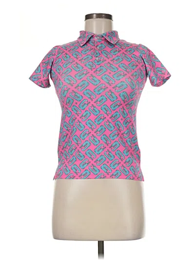 Pre-owned Assorted Brands Short Sleeve Polo Shirt In Pink