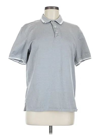 Pre-owned Assorted Brands Short Sleeve Polo Shirt In Silver