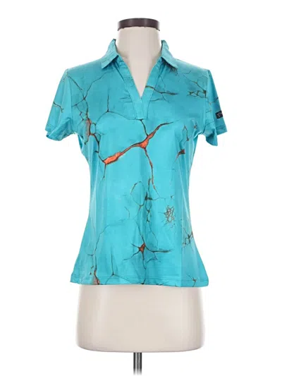 Assorted Brands Short Sleeve Polo Shirt In Teal