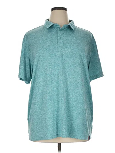 Pre-owned Assorted Brands Short Sleeve Polo Shirt In Teal