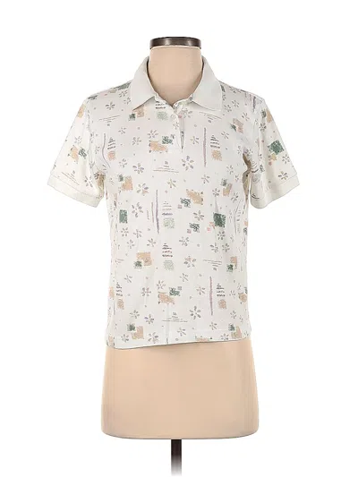Pre-owned Assorted Brands Short Sleeve Polo Shirt In White