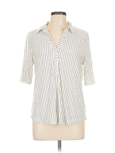 Pre-owned Assorted Brands Short Sleeve Polo Shirt In White