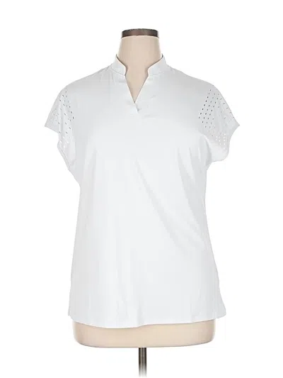 Pre-owned Assorted Brands Short Sleeve Polo Shirt In White