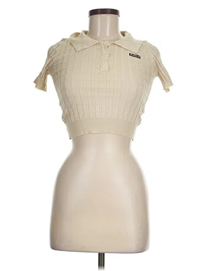 Pre-owned Assorted Brands Short Sleeve Polo Shirt In White