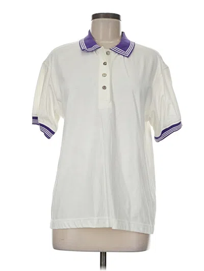 Pre-owned Assorted Brands Short Sleeve Polo Shirt In White
