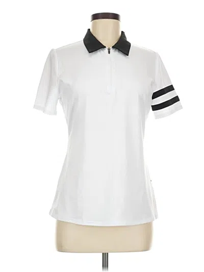 Assorted Brands Short Sleeve Polo Shirt In White