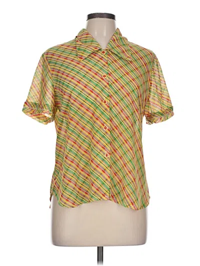 Pre-owned Assorted Brands Short Sleeve Polo Shirt In Yellow