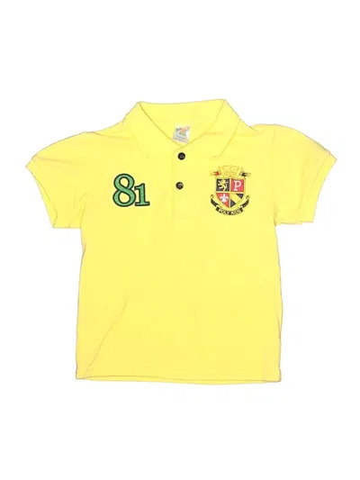 Pre-owned Assorted Brands Kids' Short Sleeve Polo Shirt In Yellow