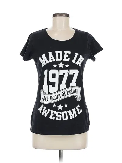 Pre-owned Assorted Brands Short Sleeve T-shirt In Black