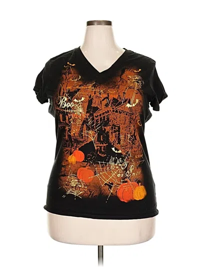 Pre-owned Assorted Brands Short Sleeve T-shirt In Black