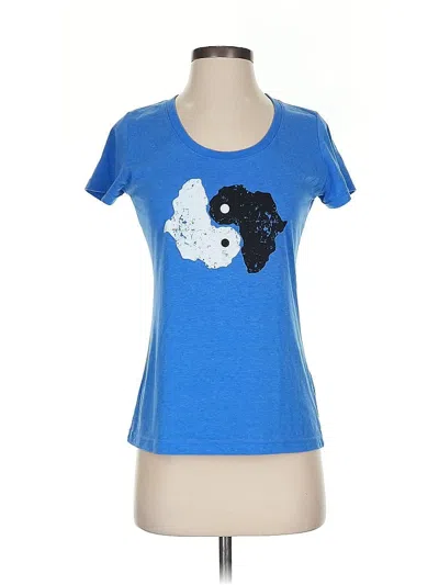 Pre-owned Assorted Brands Short Sleeve T-shirt In Blue