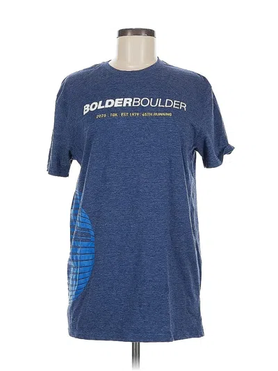 Pre-owned Assorted Brands Short Sleeve T-shirt In Blue