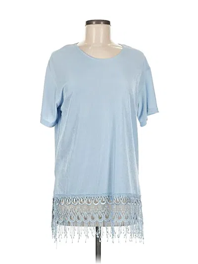 Pre-owned Assorted Brands Short Sleeve T-shirt In Blue