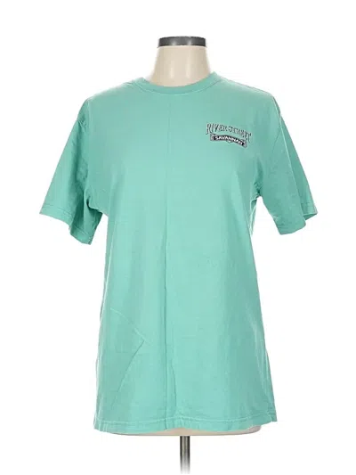 Pre-owned Assorted Brands Short Sleeve T-shirt In Blue