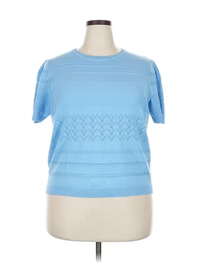 Pre-owned Assorted Brands Short Sleeve T-shirt In Blue