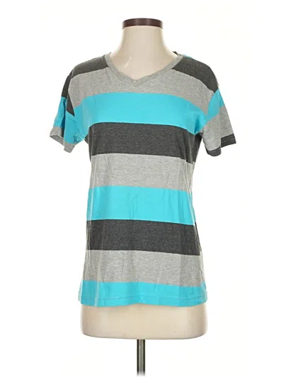 Pre-owned Assorted Brands Short Sleeve T-shirt In Blue