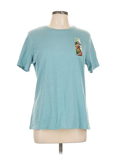 Pre-owned Assorted Brands Short Sleeve T-shirt In Blue