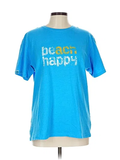 Pre-owned Assorted Brands Short Sleeve T-shirt In Blue