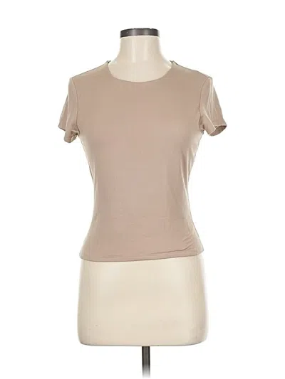 Pre-owned Assorted Brands Short Sleeve T-shirt In Brown