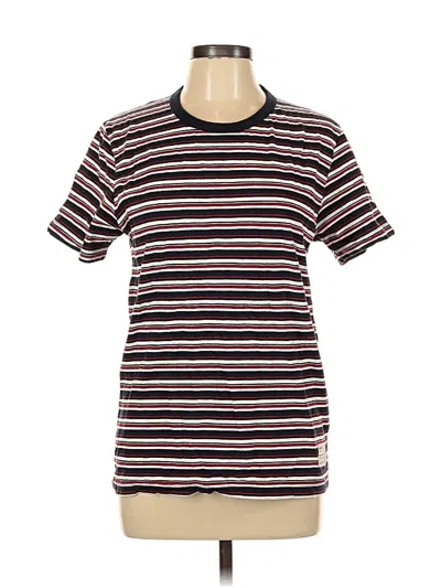 Pre-owned Assorted Brands Short Sleeve T-shirt In Burgundy