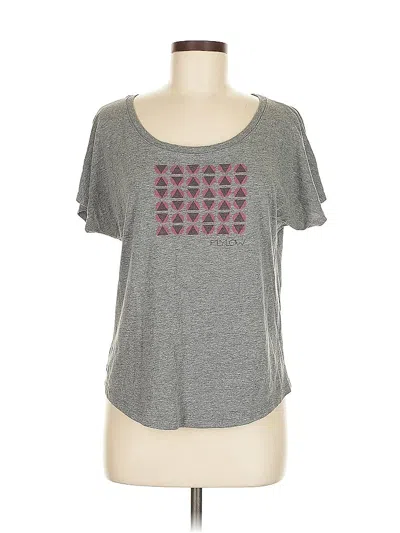 Pre-owned Assorted Brands Short Sleeve T-shirt In Gray