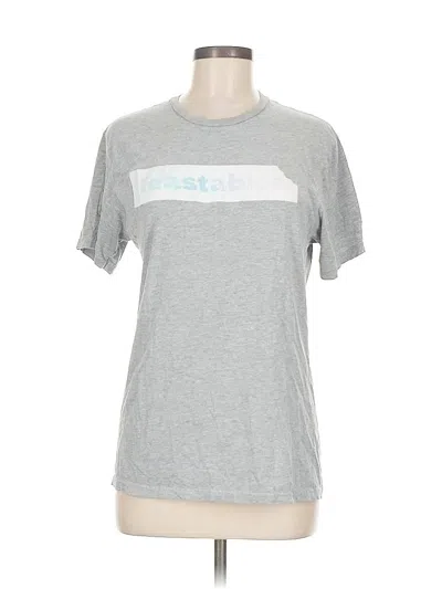 Pre-owned Assorted Brands Short Sleeve T-shirt In Gray