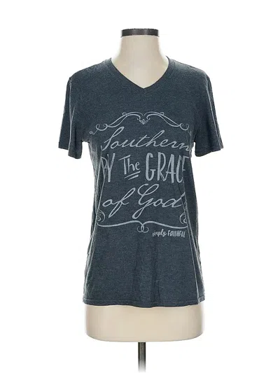 Pre-owned Assorted Brands Short Sleeve T-shirt In Gray