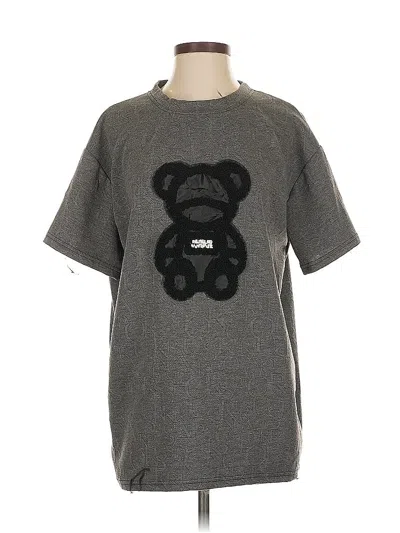 Pre-owned Assorted Brands Short Sleeve T-shirt In Gray