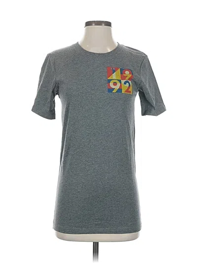 Pre-owned Assorted Brands Short Sleeve T-shirt In Gray