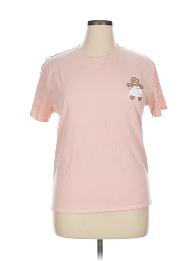 Pre-owned Assorted Brands Short Sleeve T-shirt In Pink
