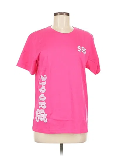 Pre-owned Assorted Brands Short Sleeve T-shirt In Pink