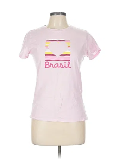 Pre-owned Assorted Brands Short Sleeve T-shirt In Pink