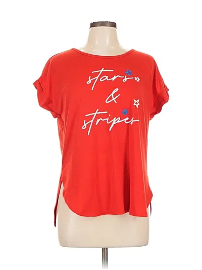 Pre-owned Assorted Brands Short Sleeve T-shirt In Red