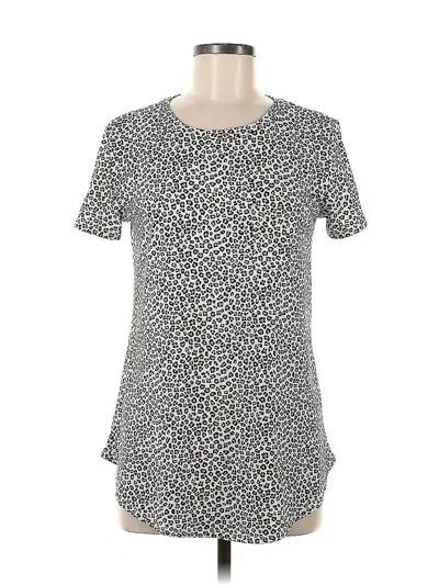 Pre-owned Assorted Brands Short Sleeve T-shirt In Silver