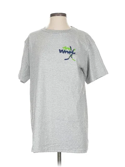 Pre-owned Assorted Brands Short Sleeve T-shirt In Silver