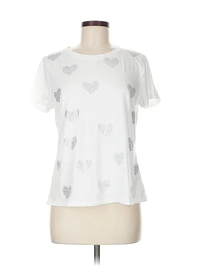 Pre-owned Assorted Brands Short Sleeve T-shirt In Silver