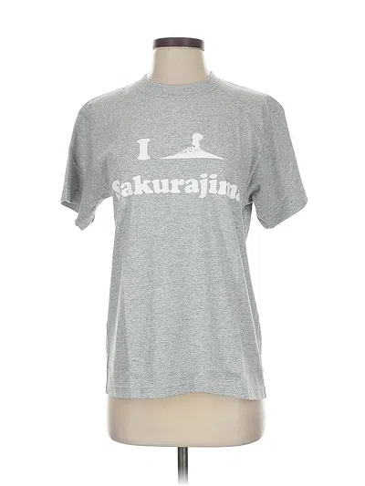 Pre-owned Assorted Brands Short Sleeve T-shirt In Silver