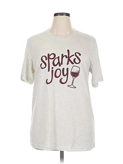 Pre-owned Assorted Brands Short Sleeve T-shirt In Silver