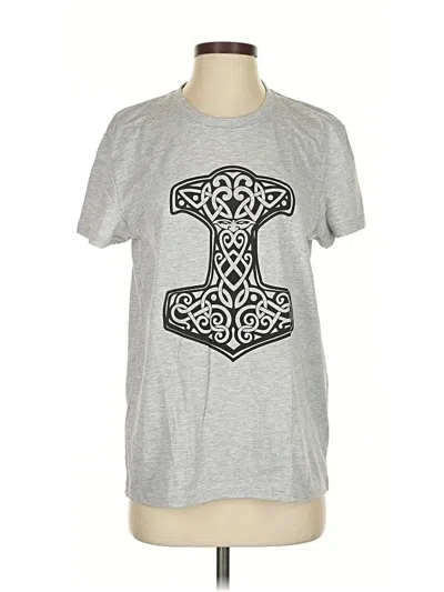 Pre-owned Assorted Brands Short Sleeve T-shirt In Silver