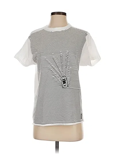 Pre-owned Assorted Brands Short Sleeve T-shirt In Silver