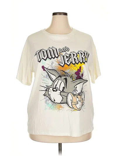 Pre-owned Assorted Brands Short Sleeve T-shirt In White