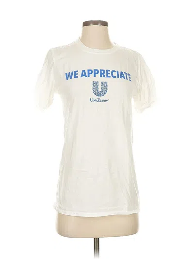 Pre-owned Assorted Brands Short Sleeve T-shirt In White