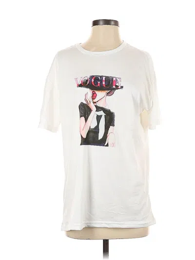 Pre-owned Assorted Brands Short Sleeve T-shirt In White