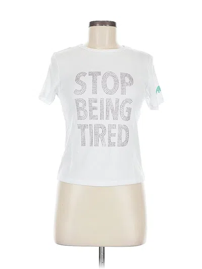 Pre-owned Assorted Brands Short Sleeve T-shirt In White