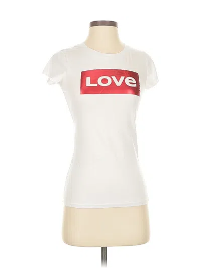 Pre-owned Assorted Brands Short Sleeve T-shirt In White